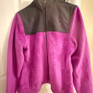 Fila Women’s Pink and Gray Fleece Jacket